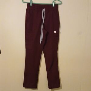 Womens  Maroon Pants with Drawstring Size XXS
